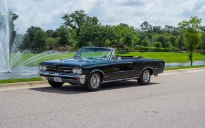 Photo of a 1964 Pontiac Lemans PHS Docs, Triple Black, GTO Badged, Power Top, Classic Pontiac Style for sale