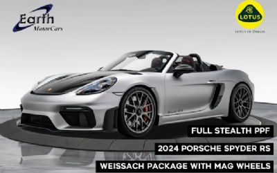 Photo of a 2024 Porsche 718 Spyder RS Weissach 20 Cayman GT4 RS MAG Wheels Full PPF for sale