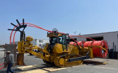 Photo of a 2022 Bron Y3 V100 Plow Attached To A 2009 John Deere 850JR Dozer for sale