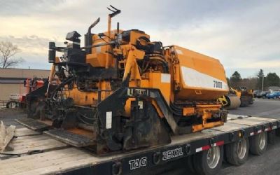 Photo of a 2008 Leeboy 7000 Asphalt Paver With 2024 Bwise Utility Trailer for sale