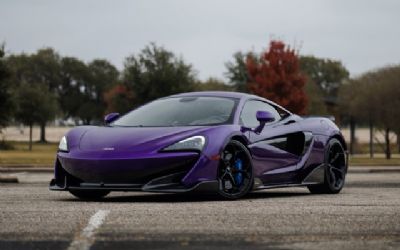 Photo of a 2019 Mclaren 600LT Rare MSO Mauvine Blue Tons Of Carbon Luxury Pack Nose Lift for sale