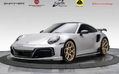 Photo of a 2021 Porsche 911 Turbo S Silver Satin Wrap - Techart PKG for sale