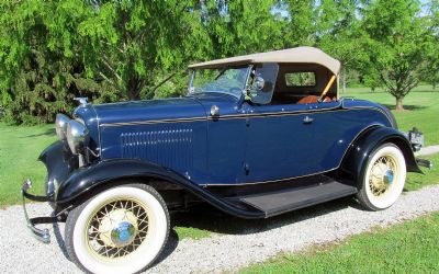 1932 Ford Deluxe V-8 Roadster With Rumble Seat