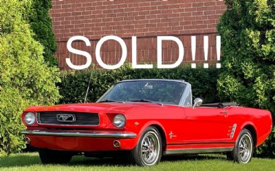 1966 Ford Mustang Bright Red C Code V8. Nicely Priced