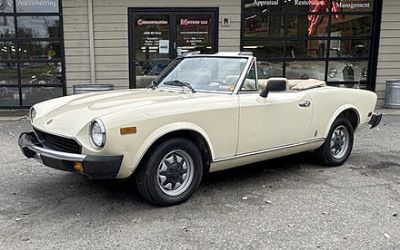 1980 Fiat 124 Spider 2000 Convertible Roadster