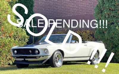 1969 Ford Mustang Hard TO Find White V8