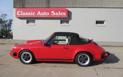 1987 Porsche 911 Carrera Cabriolet All Options 1 Owner