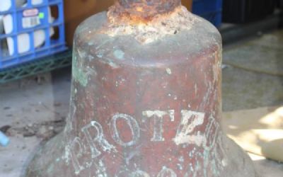 Photo of a 1900 Proteus Shipwreck Solid Brass Bell for sale