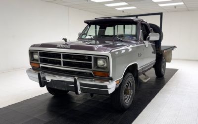 1989 Dodge W250 LE 4X4 Flatbed Pickup 