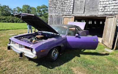 Photo of a 1974 Plymouth Cuda 318 Matching # With Broadcast Sheet And Fender TAG for sale